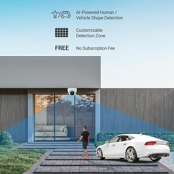 EZVIZ H4 3MP Outdoor Color Night Vision Wi-Fi Dome Camera Ezviz H4 3MP Outdoor Color Night Vision Dome Camera