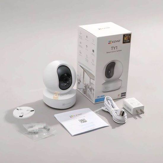 EZVIZ TY1 4MP 2K Indoor Pan & Tilt Smart Wi-Fi Camera EZVIZ TY1 4MP 2K Indoor Pan & Tilt Smart Wi-Fi Camera