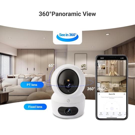 EZVIZ H7C 4MP + 4MP Dual Lens Pan & Tilt Indoor Wi-Fi Camera Ezviz H7C 4MP + 4MP Dual Lens Pan & Tilt Indoor Wi-Fi Camera