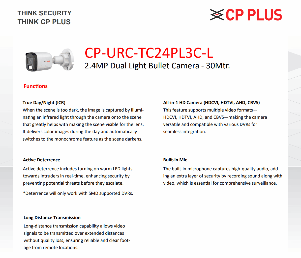 CP Plus 2.4MP Dual Light Bullet Camera (CP-URC-TC24PL3C-L) Screenshot 2025-11-12 224353