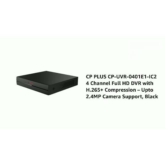 CP Plus 4 Channel 2MP HD DVR (CP-UVR-0401E1-IC2) CP Plus 4 Channel 2MP HD DVR (CP-UVR-0401E1-IC2)