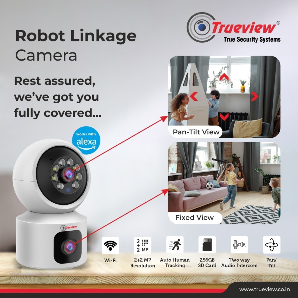 Trueview 2MP + 2MP Dual lens Indoor Wi-Fi Camera Trueview 2MP + 2MP Dual lens Indoor Wi-Fi Camera
